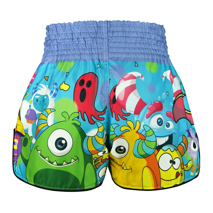 Shorts de Muay Thai Tuff High Cut Retro Party Monster