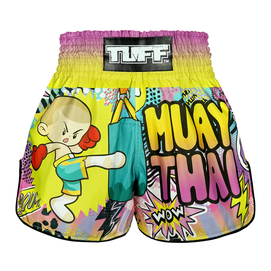 Shorts de Muay Thai Tuff High Cut Retro The Savage Boy