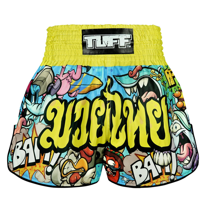 Shorts de Muay Thai Tuff High Cut Retro Ready to Rumble