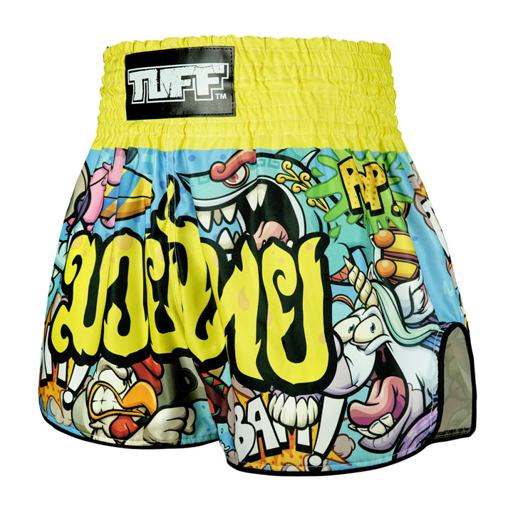 Shorts de Muay Thai Tuff High Cut Retro Ready to Rumble