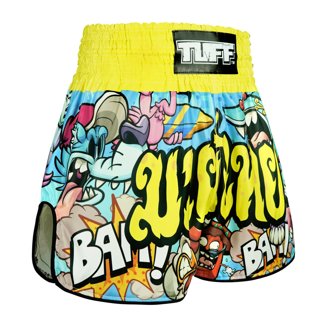 Shorts de Muay Thai Tuff High Cut Retro Ready to Rumble