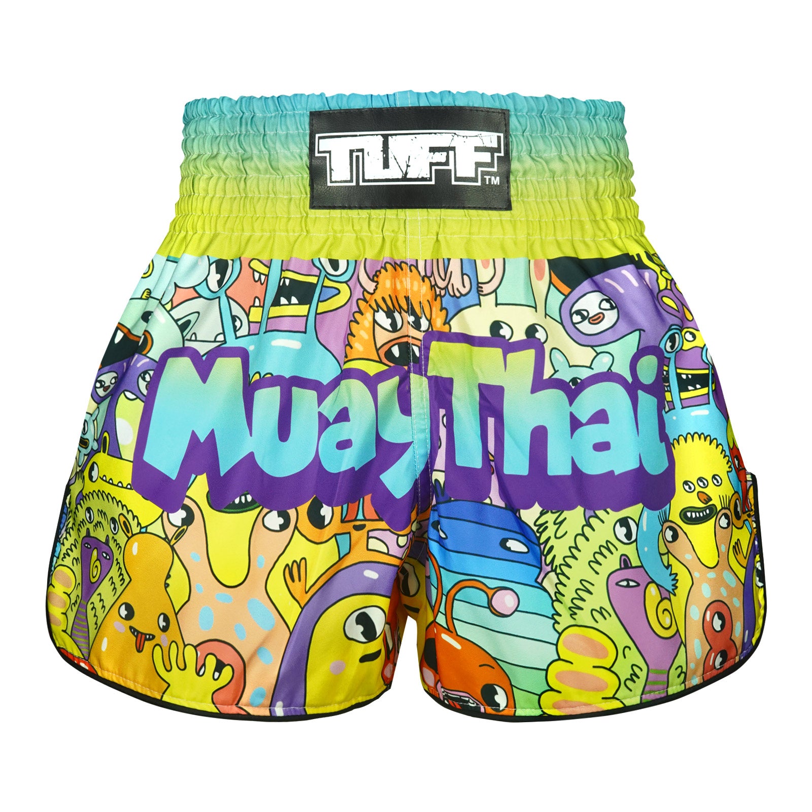 Shorts de Muay Thai Tuff High Cut Retro We Come in Peace