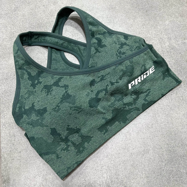 Top deportivo Army para mujer Pride Activewear - Verde