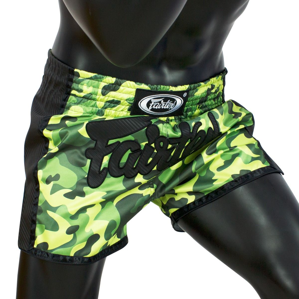 Shorts de Muay thai Fairtex BS1710 Camo Verde- 100% Poliester
