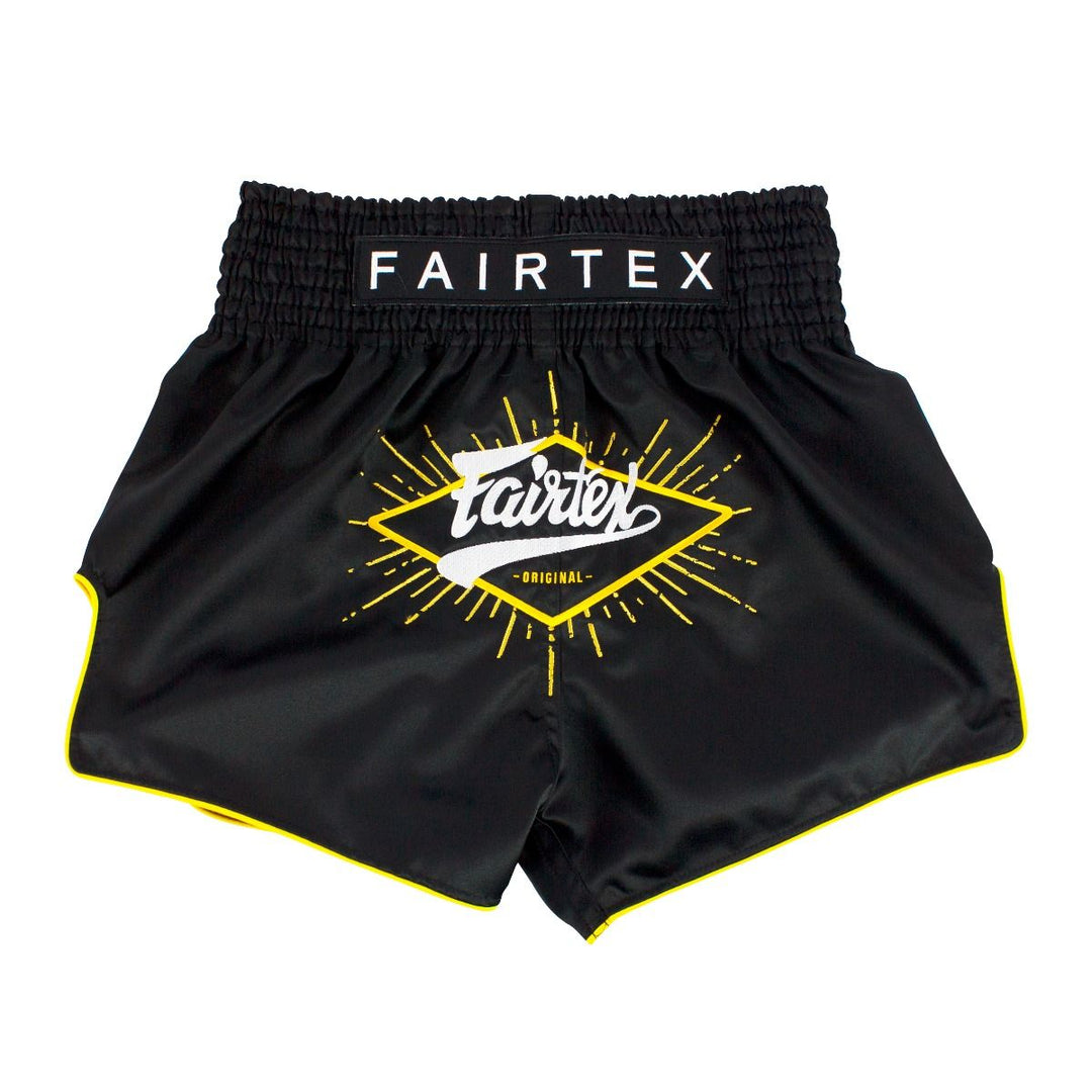 Shorts de Muay Thai Fairtex BS1903 Focus Negro - 100% Poliester