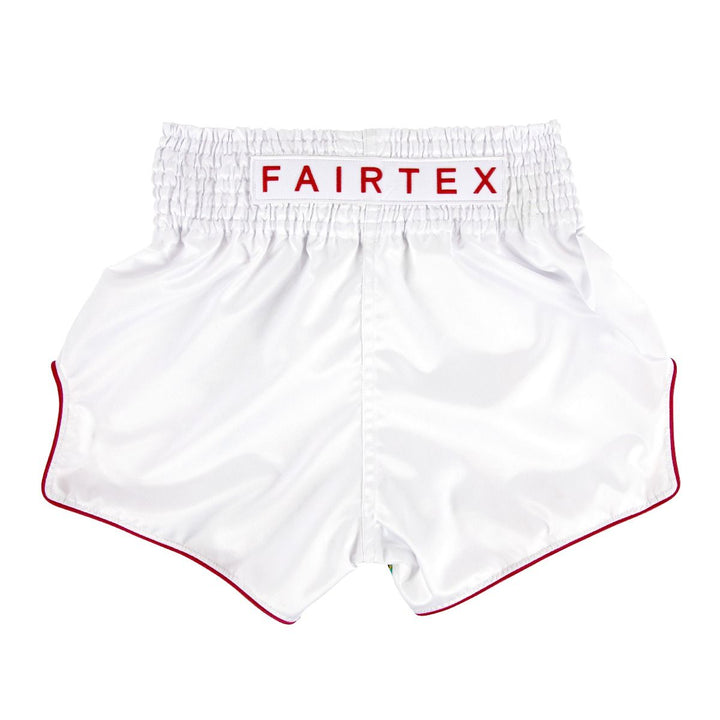 Shorts de Muay Thai Fairtex BS1908 Satoru Blanco - 100% Poliester