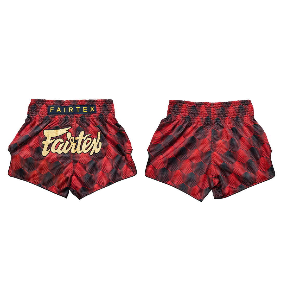 Shorts de Muay Thai Fairtex BS1919 Rodtang Rojo - 100% Poliester