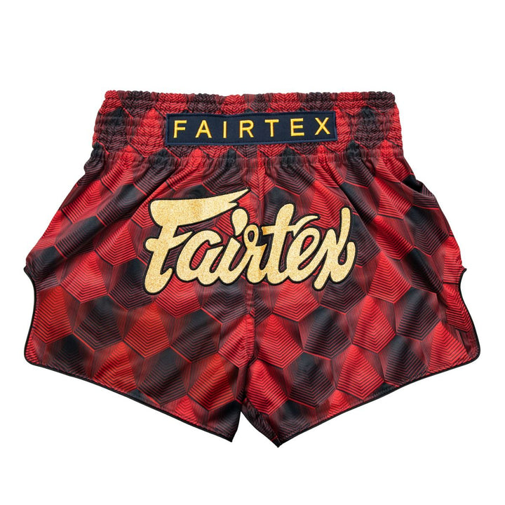 Shorts de Muay Thai Fairtex BS1919 Rodtang Rojo - 100% Poliester