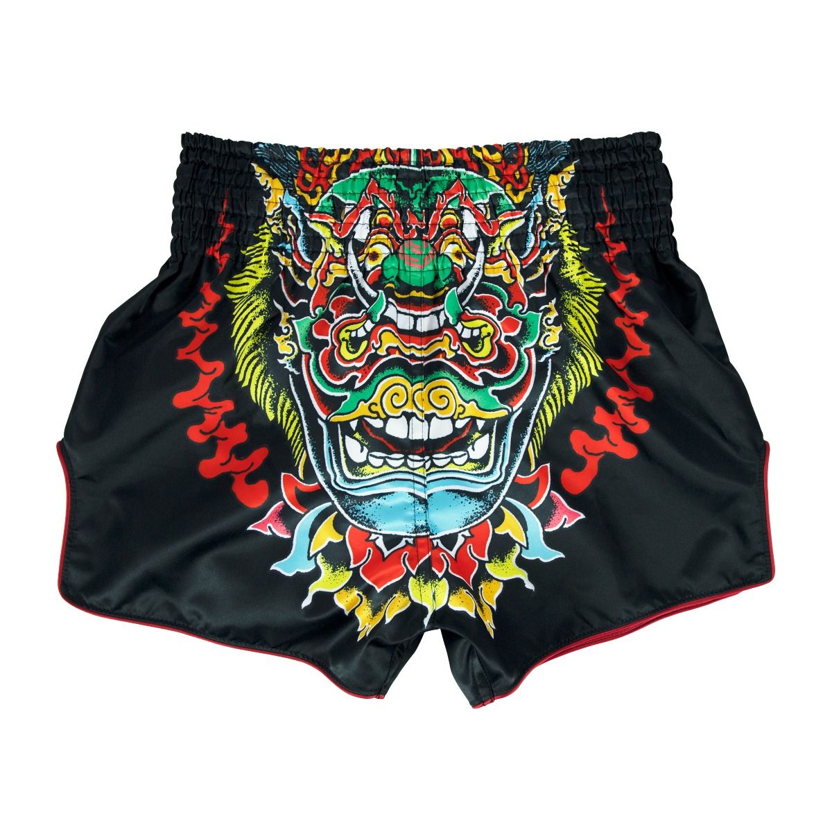 Shorts de Muay Thai Fairtex BS1912 Kabuki Negro - 100% Poliester