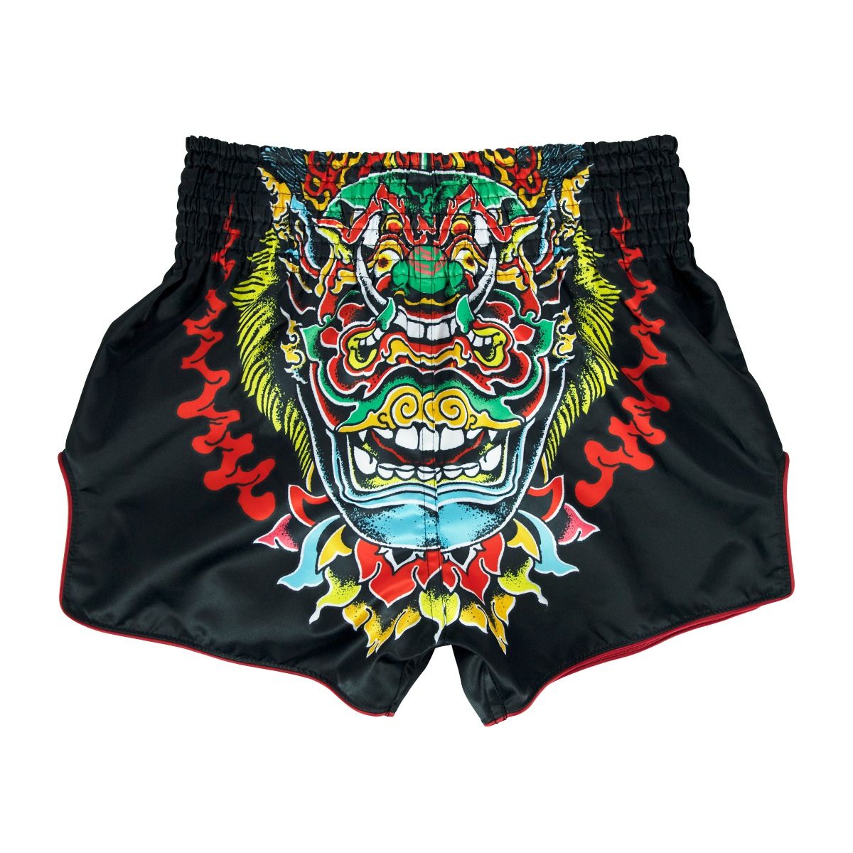 Shorts de Muay Thai Fairtex BS1912 Kabuki Negro - 100% Poliester