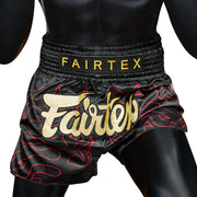 Shorts de Muay Thai Fairtex Slim BS1920 Lava Negro - 100% Poliester