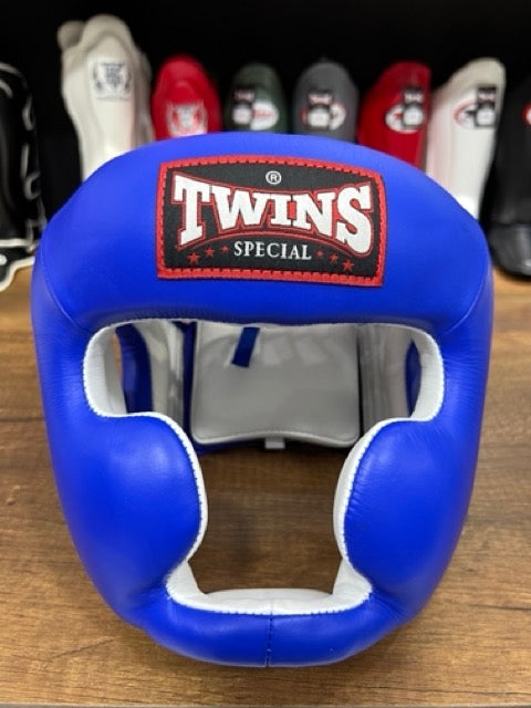 Cabezal de Boxeo Twins Special Classic Azul - 100% Cuero