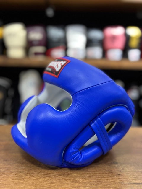 Cabezal de Boxeo Twins Special Classic Azul - 100% Cuero