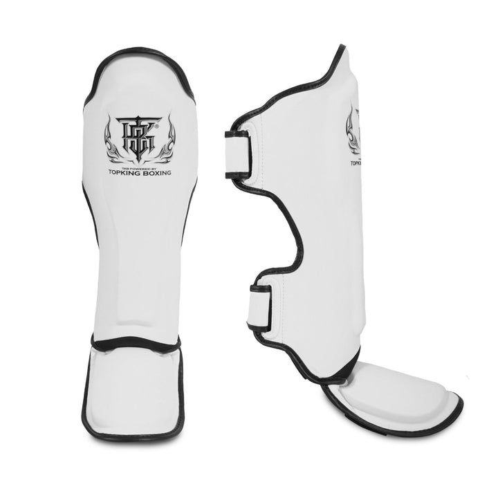 Canilleras de Muay Thai Top King Pro  - 100% Cuero Genuino