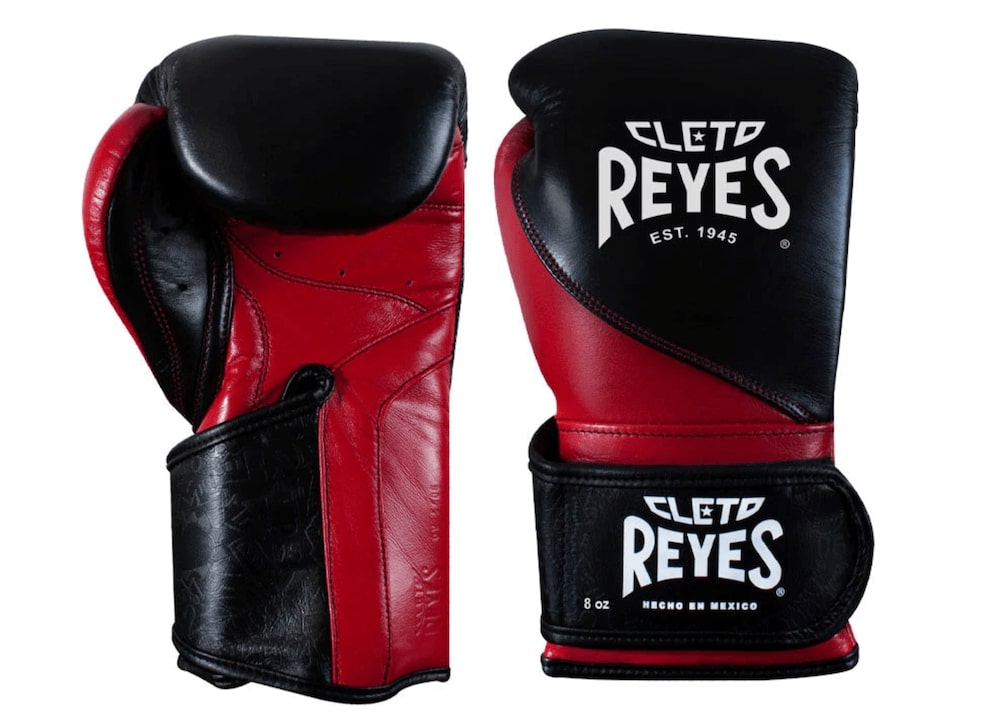Guantes de Boxeo Cleto Reyes Alta precision Negro/Rojo - 100% Cuero Genuino