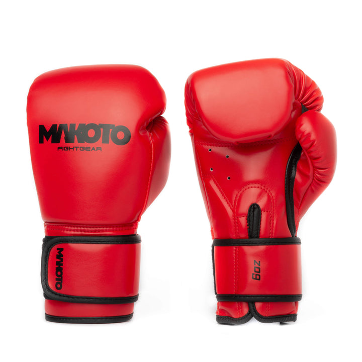 Guantes de Boxeo Makoto Basic Niños Rojo  - 100% Poliuretano