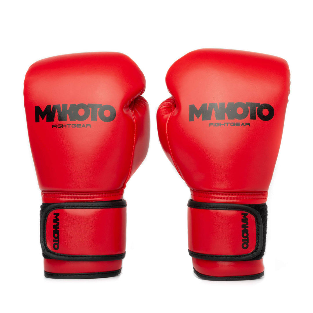 Guantes de Boxeo Makoto Basic Niños Rojo  - 100% Poliuretano