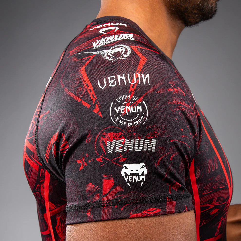 Rashguard Venum Manga Corta 20th Anniversary para MMA, Muay thai, Jiujitsu