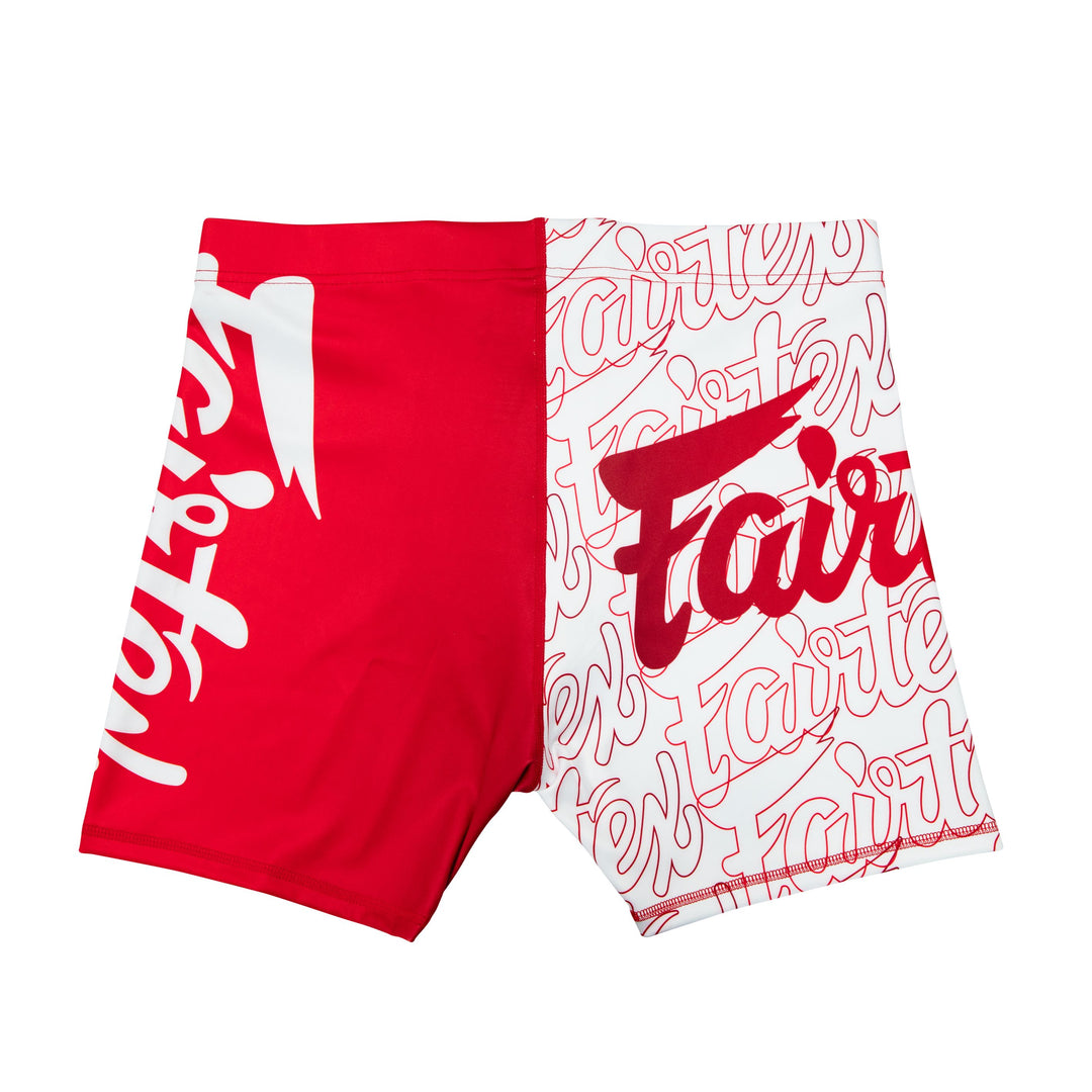 Short de Compresion Fairtex CP4 Vale Tudo Rojo  - Poliester/Elastano