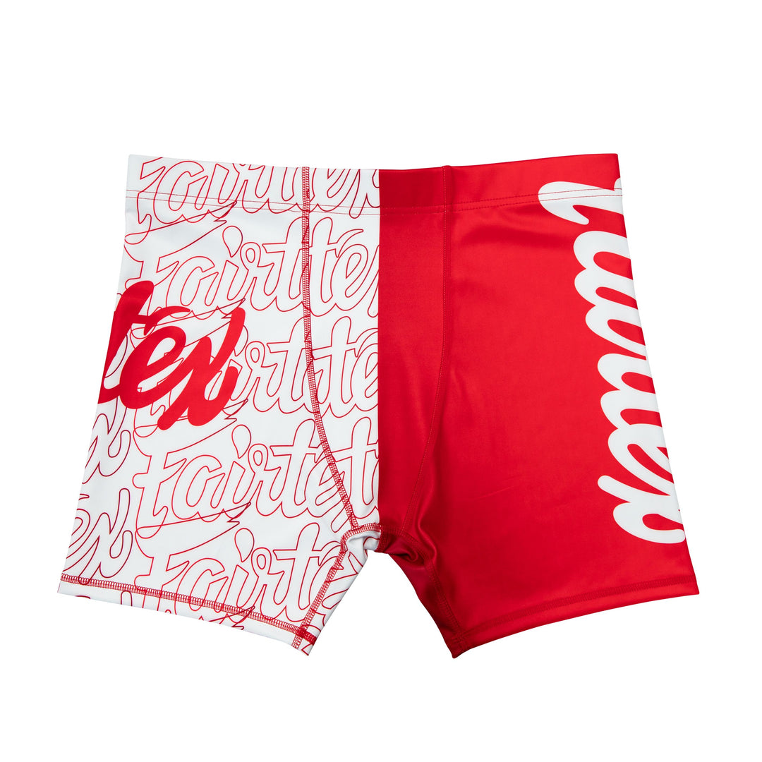 Short de Compresion Fairtex CP4 Vale Tudo Rojo  - Poliester/Elastano