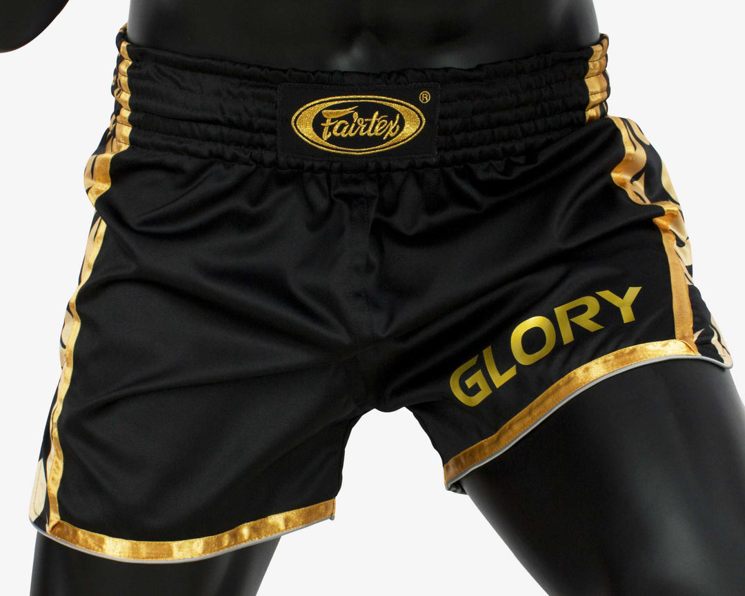 Shorts de Muay thai Fairtex BSG1 Glory Tribal Negro - 100% Poliester