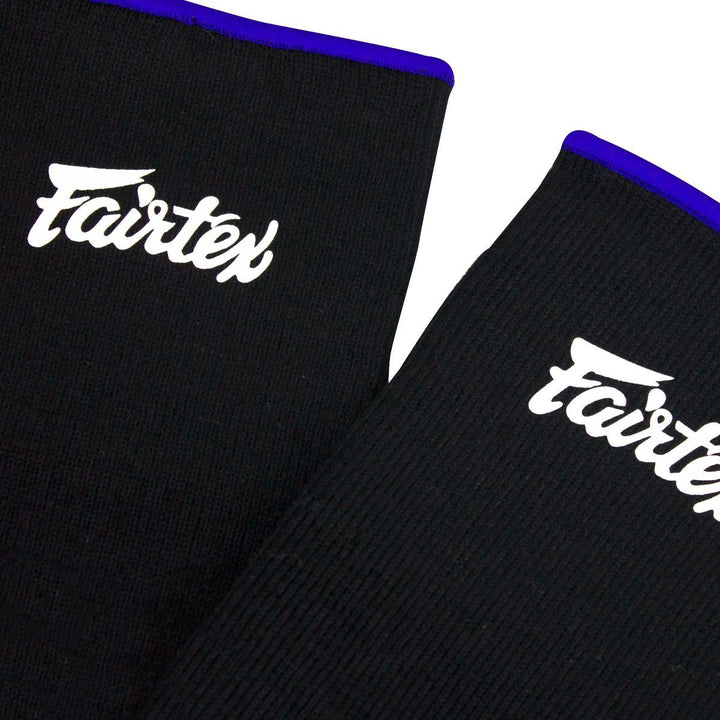 Tobilleras para Muay Thai Fairtex AS1 Negro/Azul