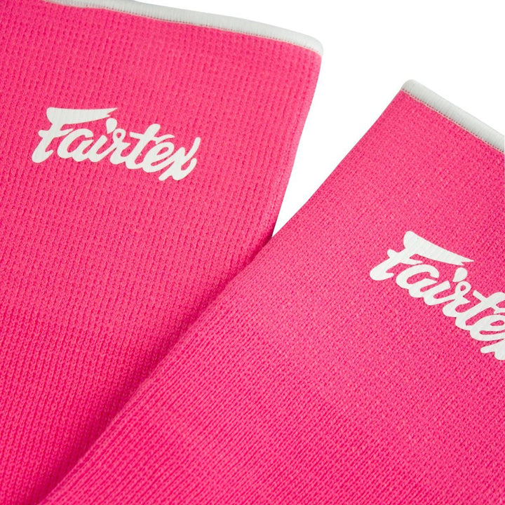 Tobilleras para Muay Thai Fairtex AS1 Rosado/Blanco