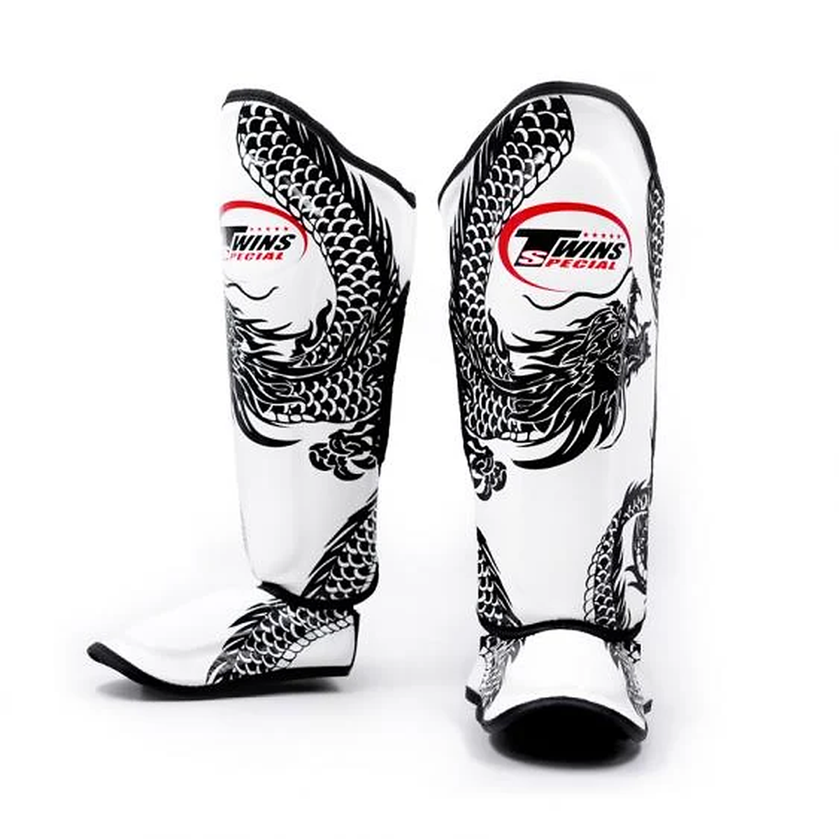 Canilleras de Muay Thai Twins Special Dragon 49 FSGL10-49 - 100% Cuero