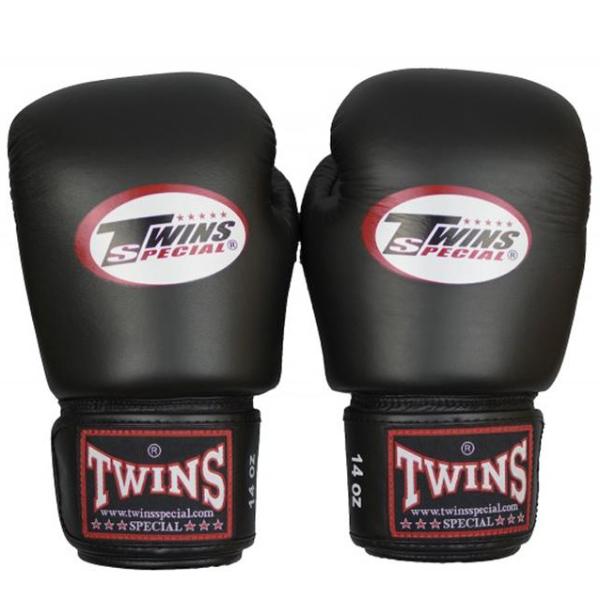 Guantes Twins Special Muay Thai - Boxeo - Negro -100% Cuero - MMA Store Peru