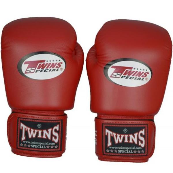 Guantes Twins Special Muay Thai - Boxeo - Rojo - 100% Cuero - MMA Store Peru