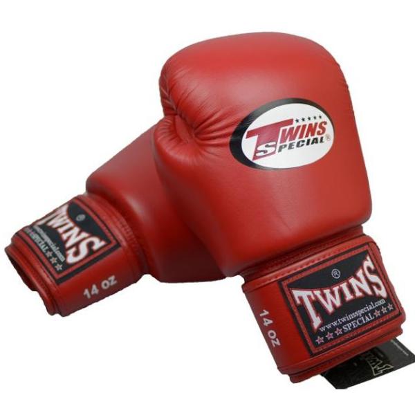 Guantes Twins Special Muay Thai - Boxeo - Rojo - 100% Cuero - MMA Store Peru