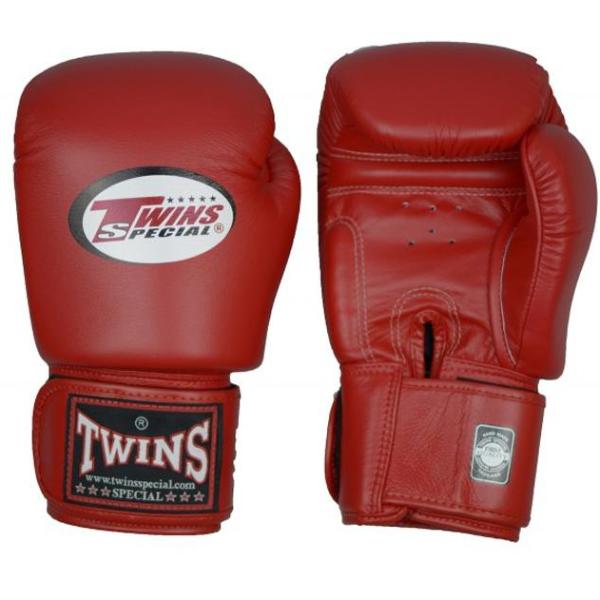 Guantes Twins Special Muay Thai - Boxeo - Rojo - 100% Cuero - MMA Store Peru