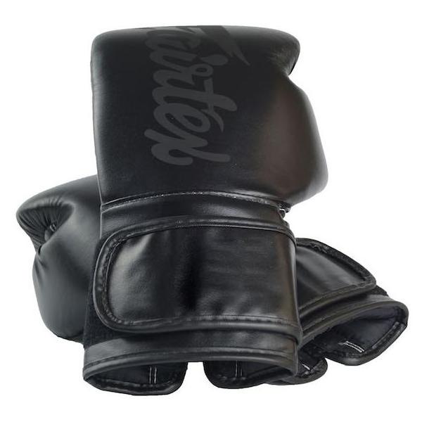 Guantes Fairtex Solid Muay Thai - Boxeo - Negro - 100% Microfibra - MMA Store Peru