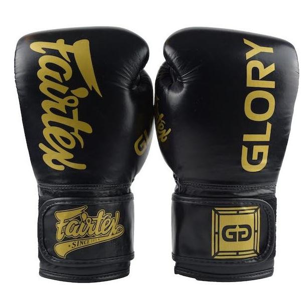 Guantes Fairtex Glory Muay Thai - Boxeo - Negro - 100% Cuero - MMA Store Peru