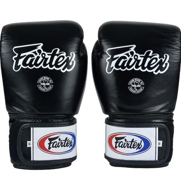 Guantes Fairtex BGV1 Muay Thai - Boxeo - Negro - 100% Cuero - MMA Store Peru