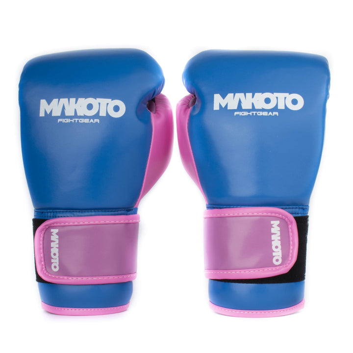 Guantes de Boxeo Makoto Basic Niños - Azul/Morado/Fucsia  - 100% Poliuretano