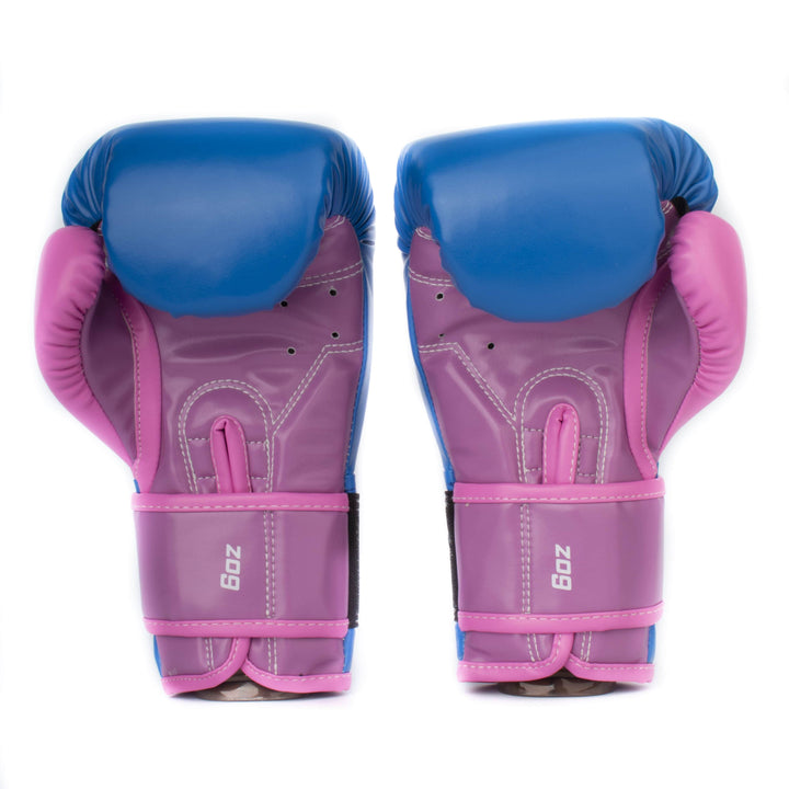 Guantes de Boxeo Makoto Basic Niños - Azul/Morado/Fucsia  - 100% Poliuretano