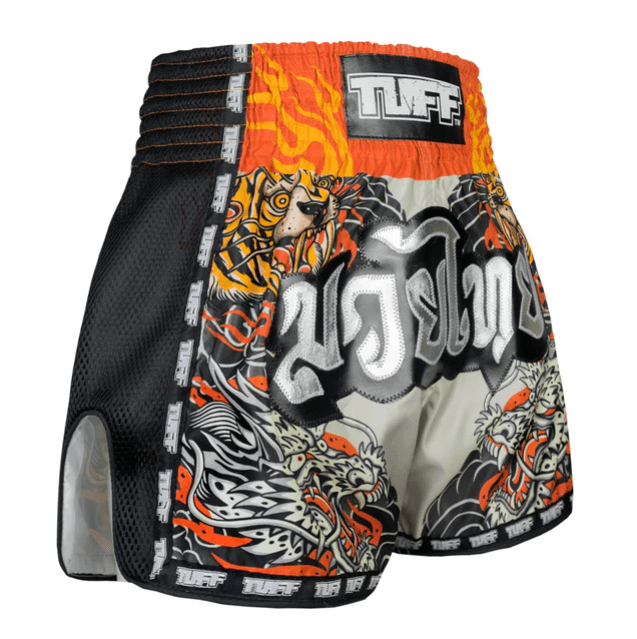Shorts de Muay Thai Tuff Retro The Japanese Yin-yang