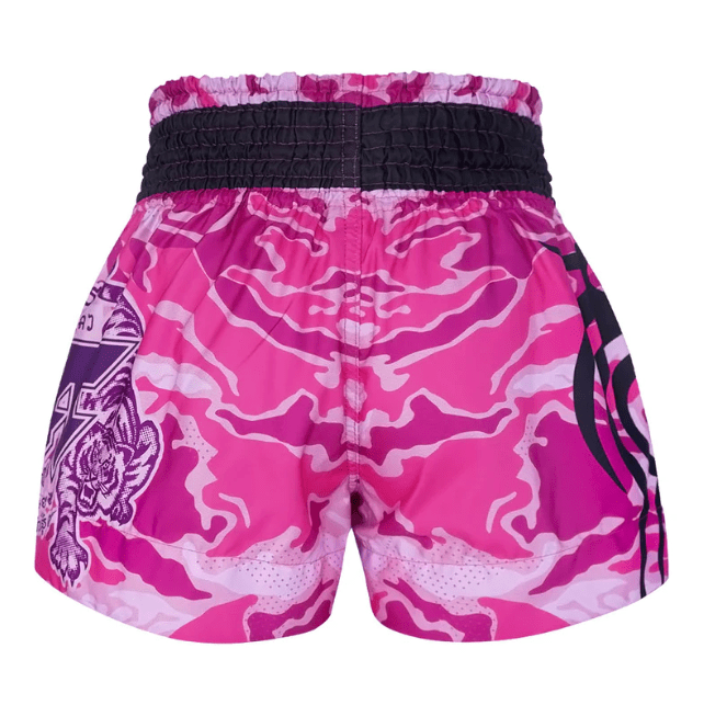 Shorts de Muay Thai Tuff Camuflado Rosado