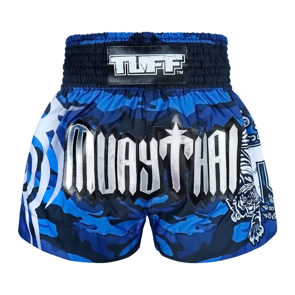 Shorts de Muay Thai Tuff Camuflado Azul