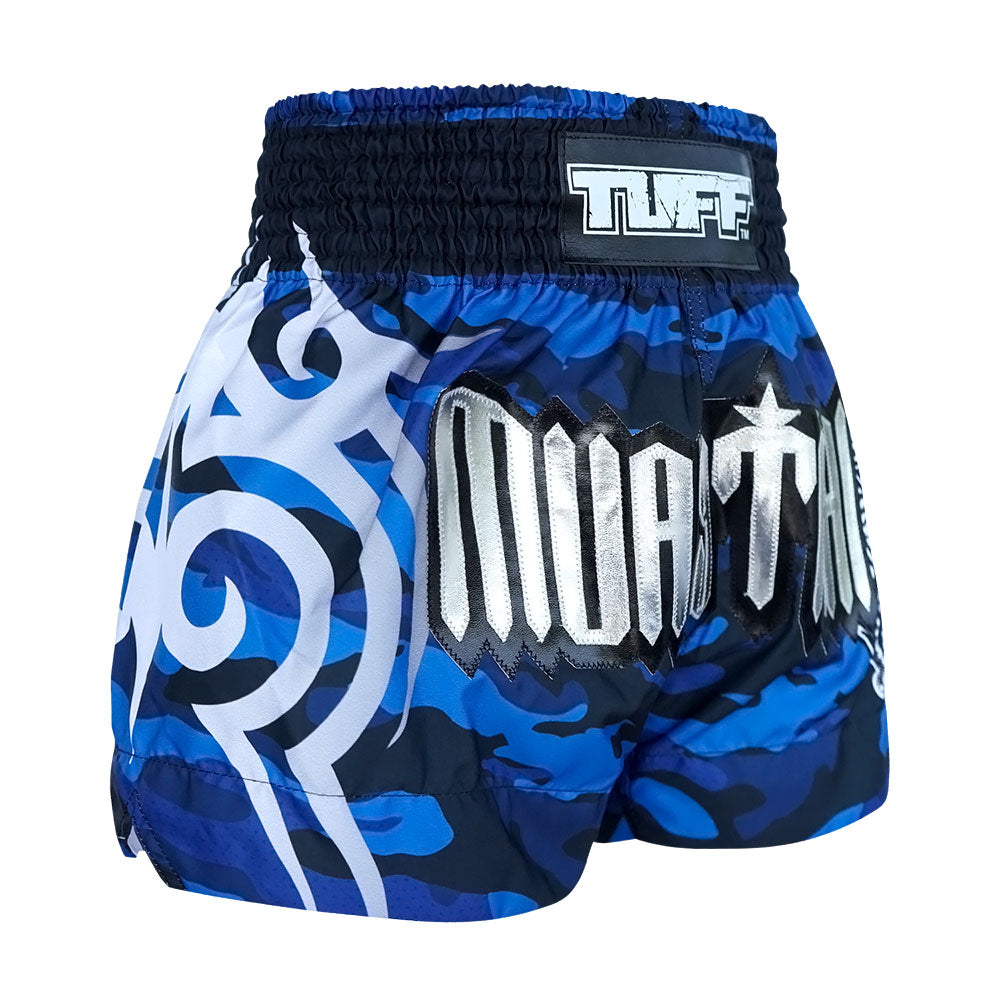 Shorts de Muay Thai Tuff Camuflado Azul