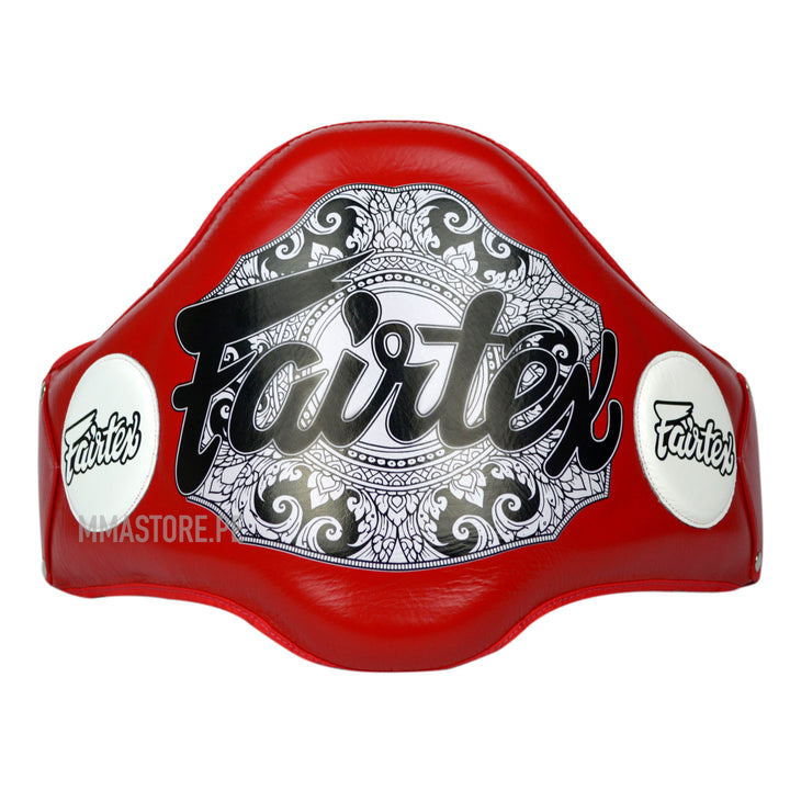 Cinturon Belly Pad Fairtex Champion Rojo - Muay Thai - Boxeo - 100% Cuero - MMA Store Peru