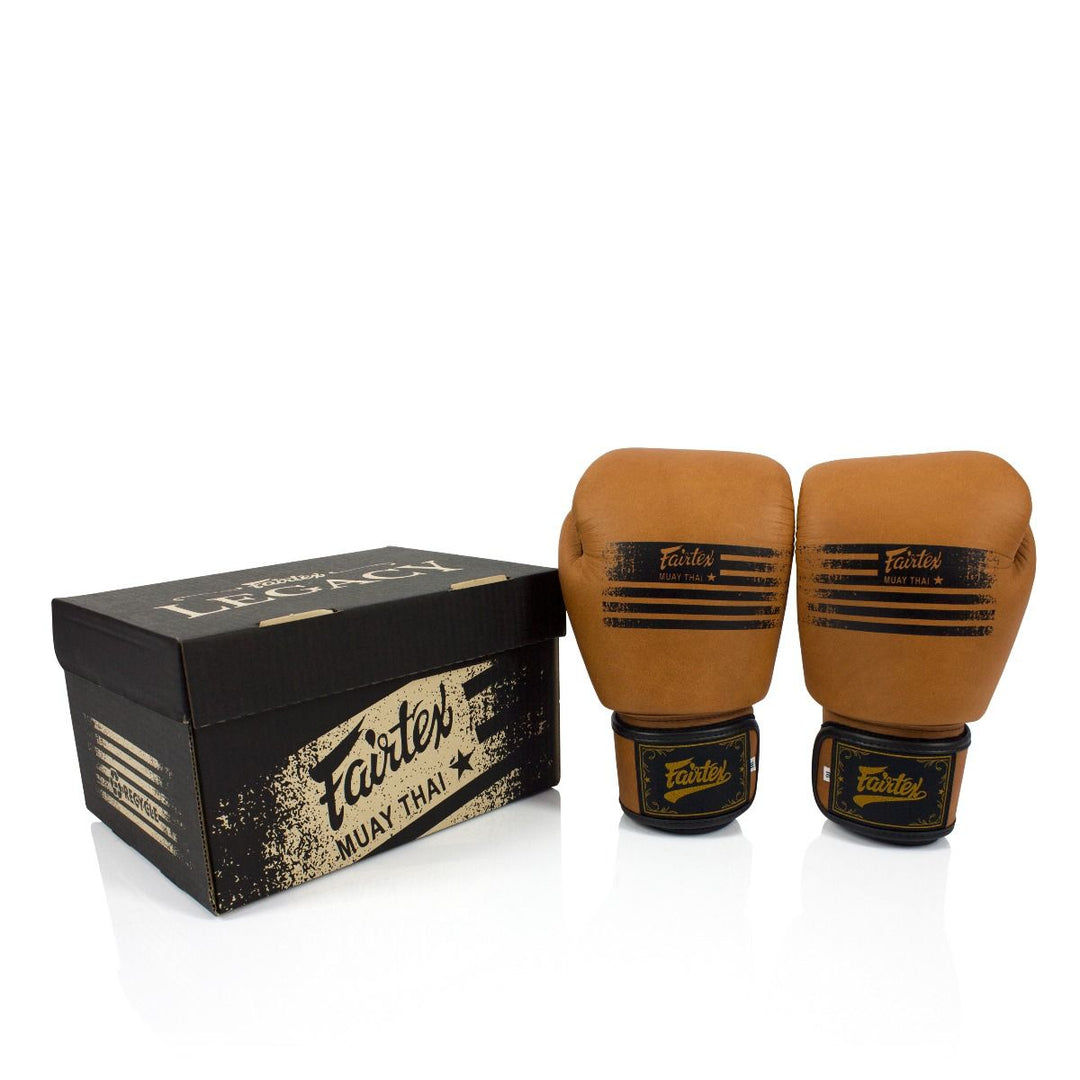 Guantes Fairtex Legacy -  Muay Thai - Boxeo 100% Cuero