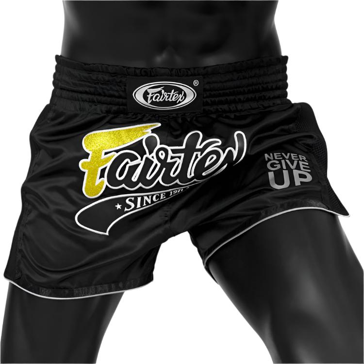 Shorts de Muay Thai Fairtex BS1708 Negro - 100% Poliester
