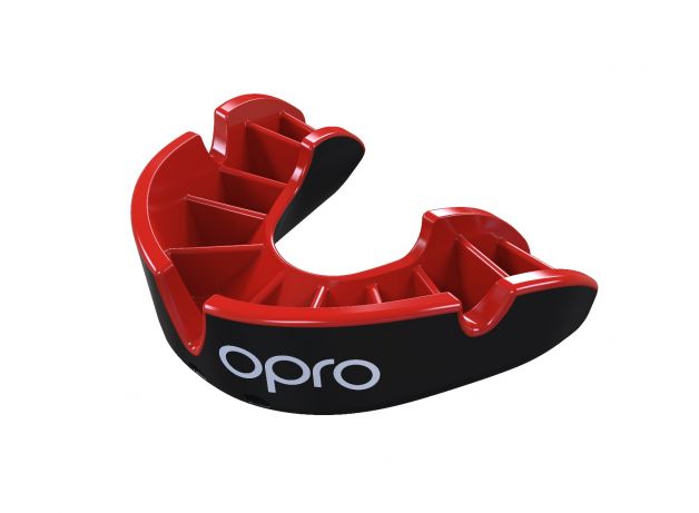 Protector Bucal OPRO Gen4 - Silver - Negro - Adulto - MMA Store Peru