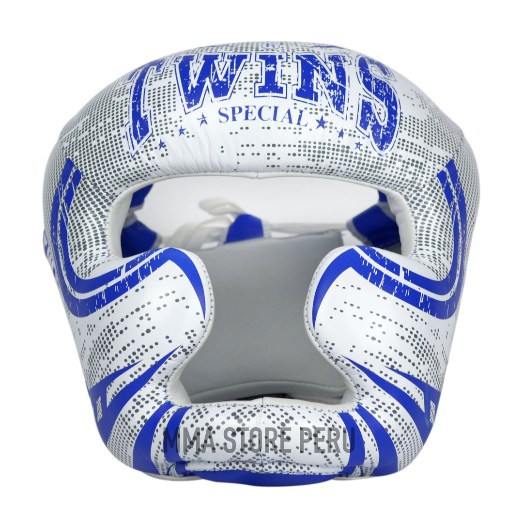 Cabezal Twins Special TW5 Azul Muay Thai - Boxeo - 100% Cuero - MMA Store Peru