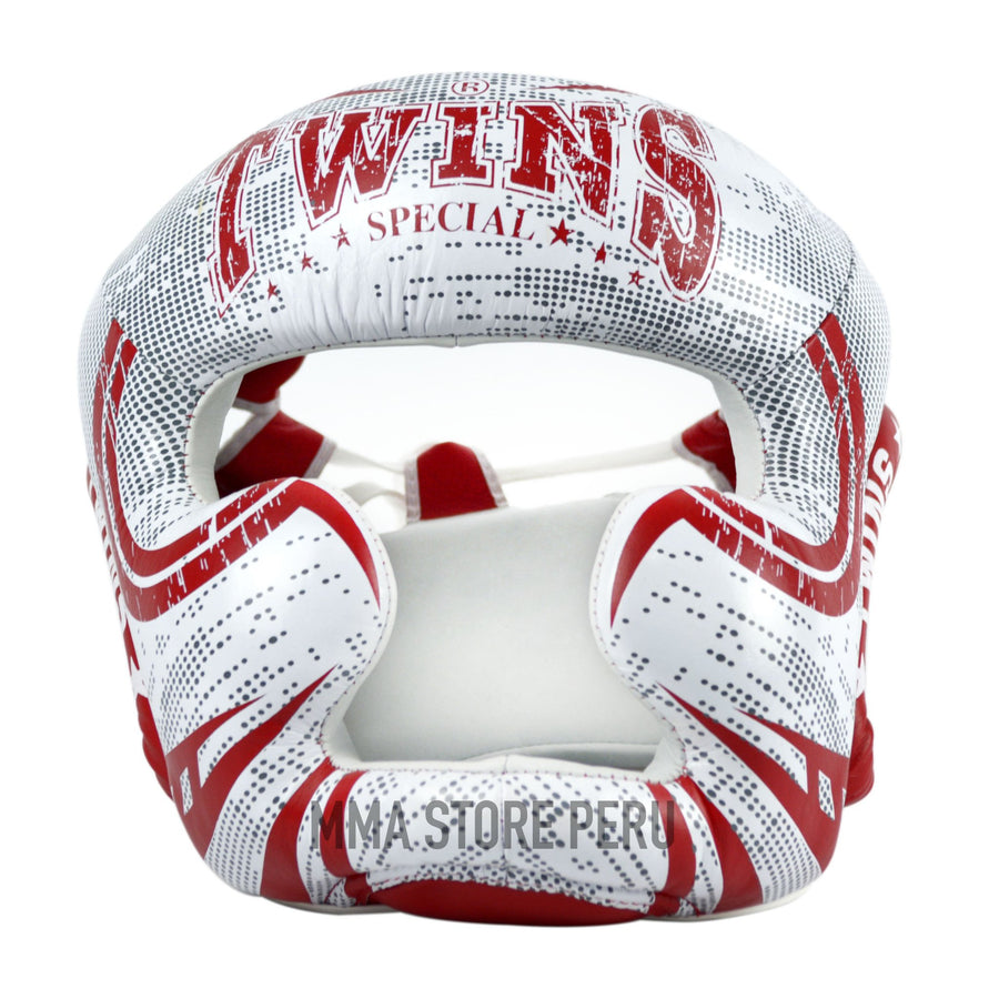 Cabezal Twins Special TW5 Rojo Muay Thai - Boxeo - 100% Cuero - MMA Store Peru