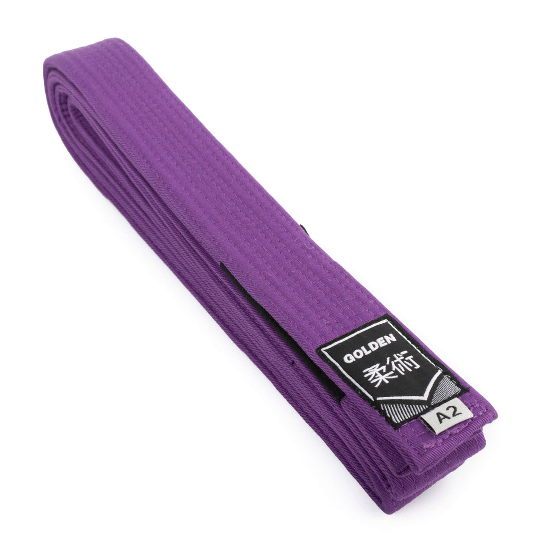 Cinturón de Jiujitsu Golden Morado - 100% Algodón