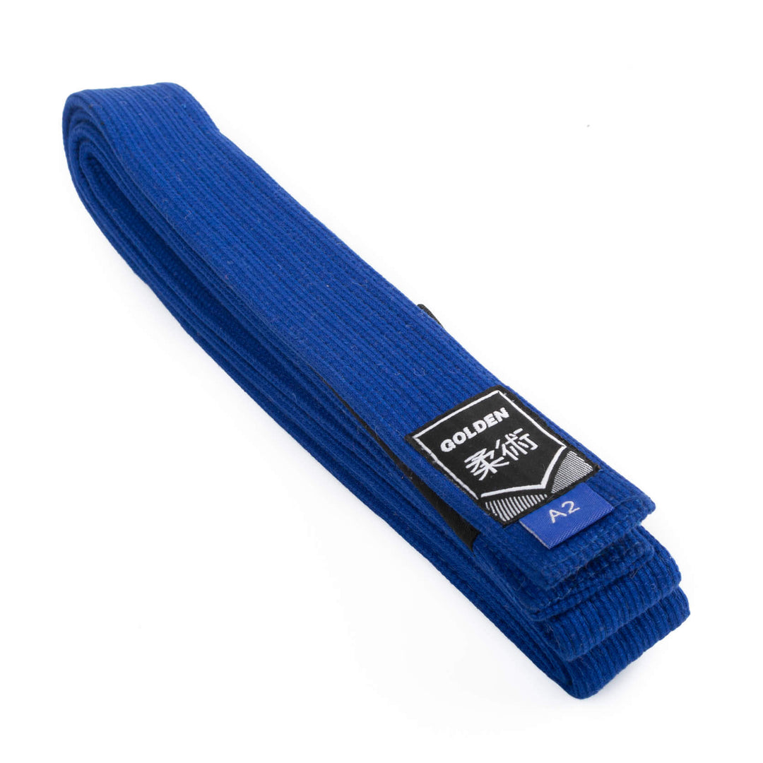 Cinturón de Jiujitsu Golden Pearl Azul - 100% Algodón