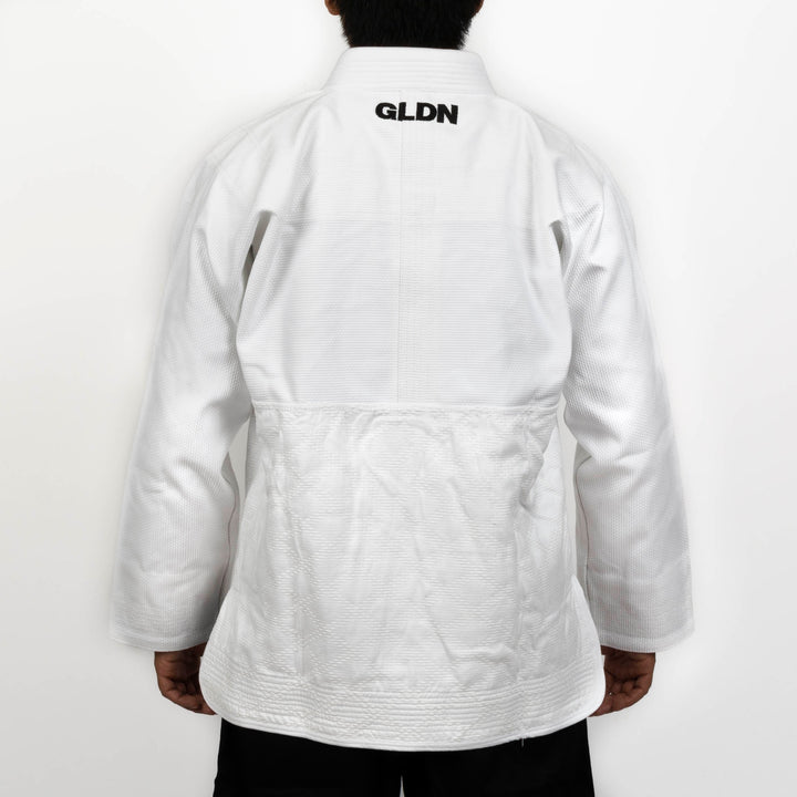 Kimono de Jiujitsu Golden Heavy Blanco/Negro- 100% Algodón